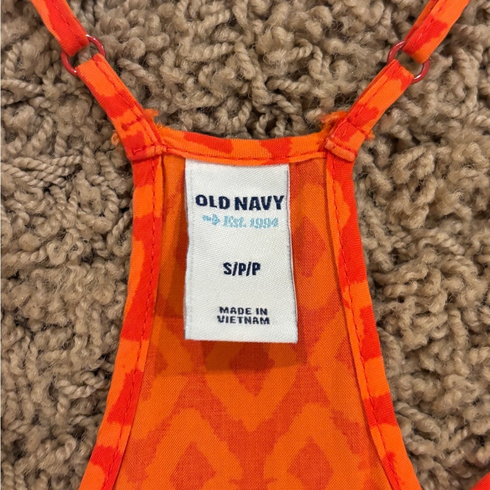 Old Navy Orange and Red Geometric Sundress - Picture 2 of 3